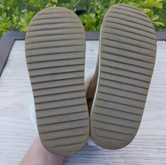 Cozy Brown Suede Faux Shearling Winter Boot Unisex Baby Size 9 - Picture 6 of 13